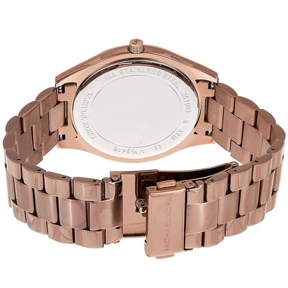 NEW Michael Kors Slim Runway Brown Stainless Steel Watch MK3418 Womens - Picture 5 of 7
